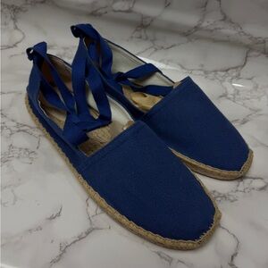 Women’s Soludos Original Espadrille Lace Up Marlin Blue US Size 11